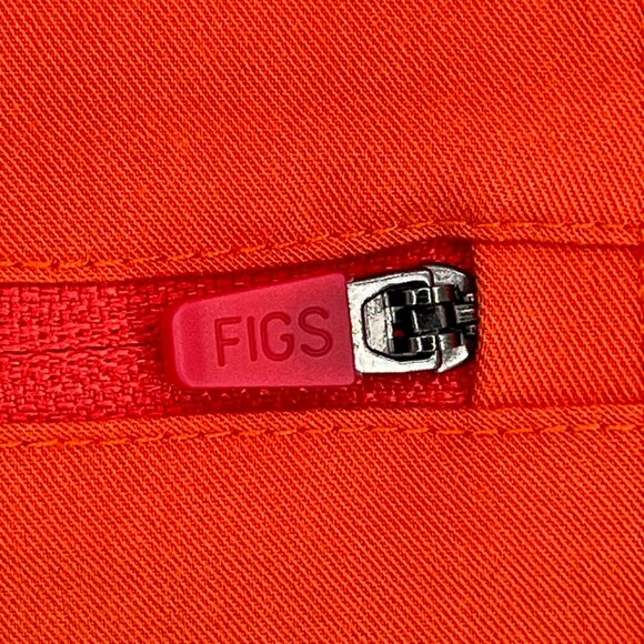 Limited Ed Figs Womens Zamora High Waisted Jogger Scrub Pants Sunset Orange L - Picture 4 of 12